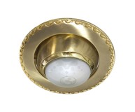 Встраиваемый светильник Feron 125 R-50 матовое золото золото 